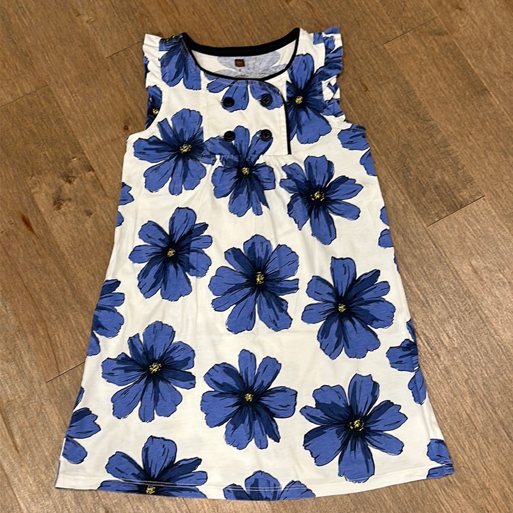Cotton dress by tea. (Size 5)